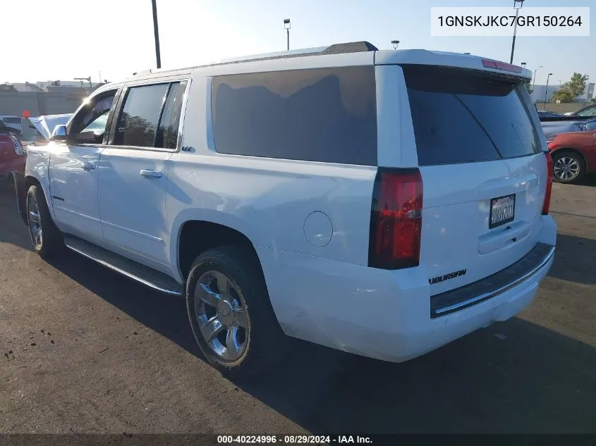 1GNSKJKC7GR150264 2016 Chevrolet Suburban Ltz