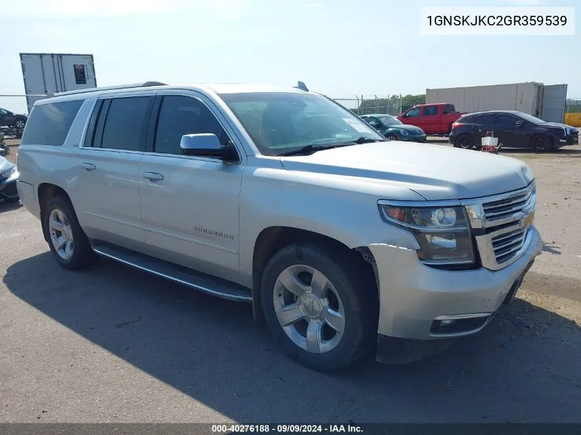 2016 Chevrolet Suburban Ltz VIN: 1GNSKJKC2GR359539 Lot: 40276188