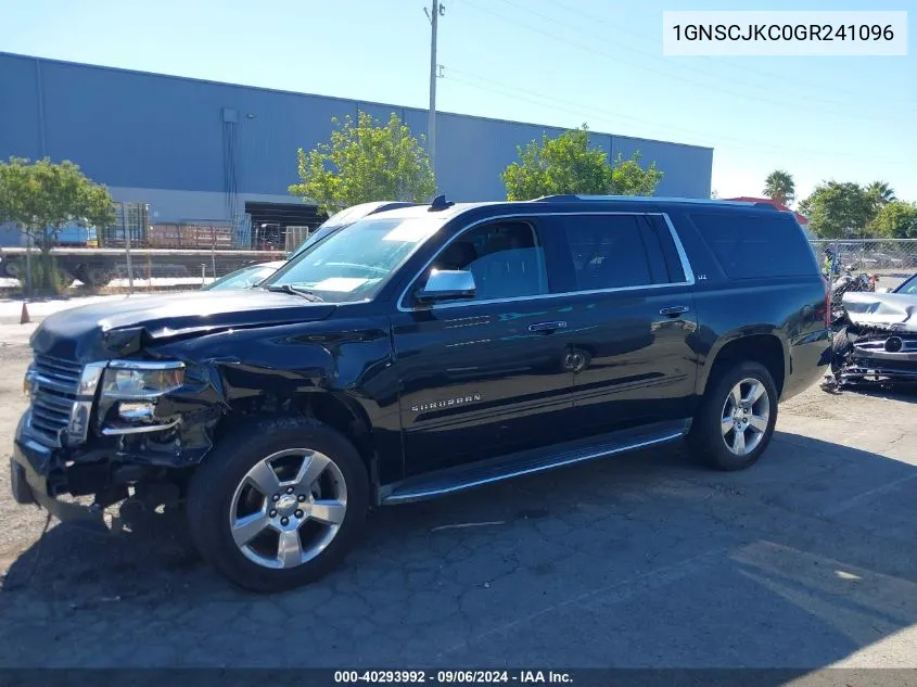 1GNSCJKC0GR241096 2016 Chevrolet Suburban Ltz