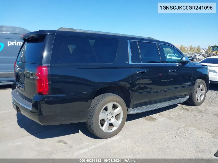 2016 Chevrolet Suburban Ltz VIN: 1GNSCJKC0GR241096 Lot: 40293992