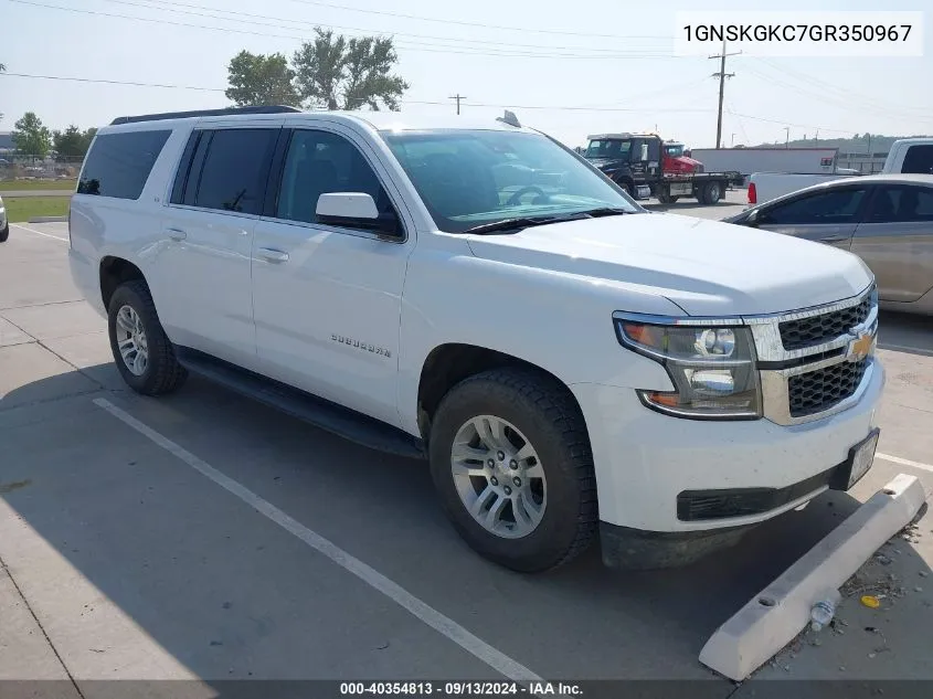 2016 Chevrolet Suburban Ls VIN: 1GNSKGKC7GR350967 Lot: 40354813