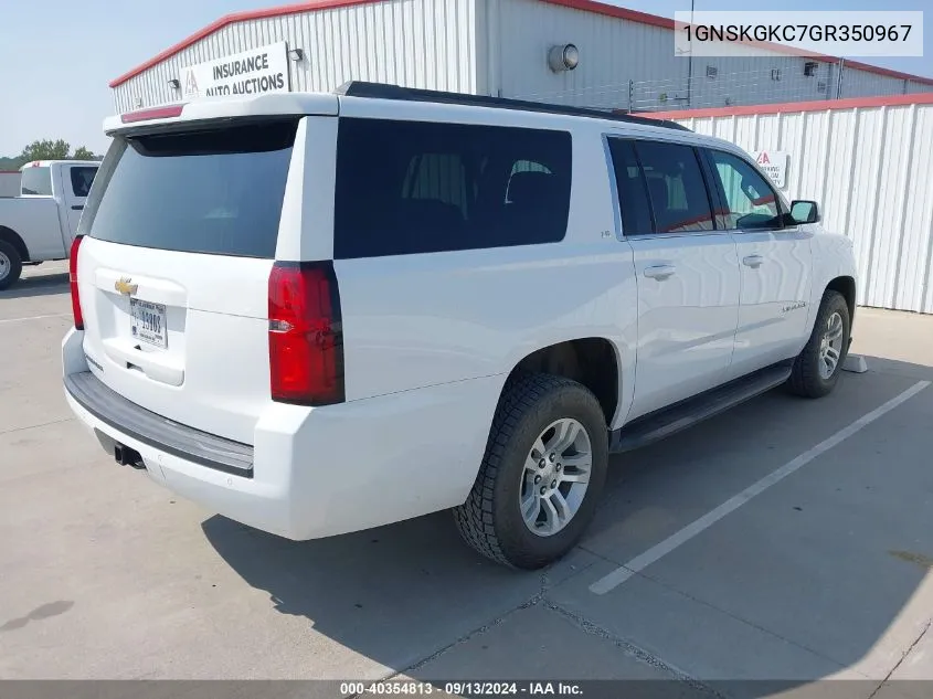 2016 Chevrolet Suburban Ls VIN: 1GNSKGKC7GR350967 Lot: 40354813