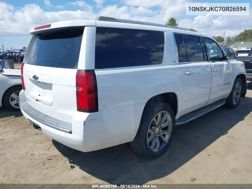 2016 Chevrolet Suburban K1500 Ltz VIN: 1GNSKJKC7GR26594 Lot: 40360799