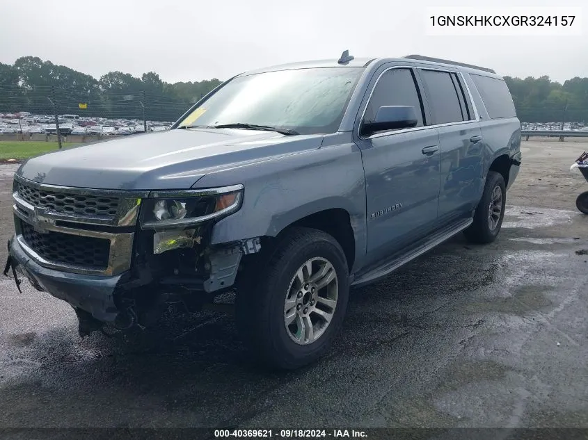 1GNSKHKCXGR324157 2016 Chevrolet Suburban K1500 Lt