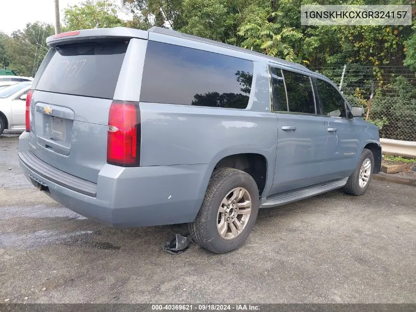 2016 Chevrolet Suburban K1500 Lt VIN: 1GNSKHKCXGR324157 Lot: 40369621