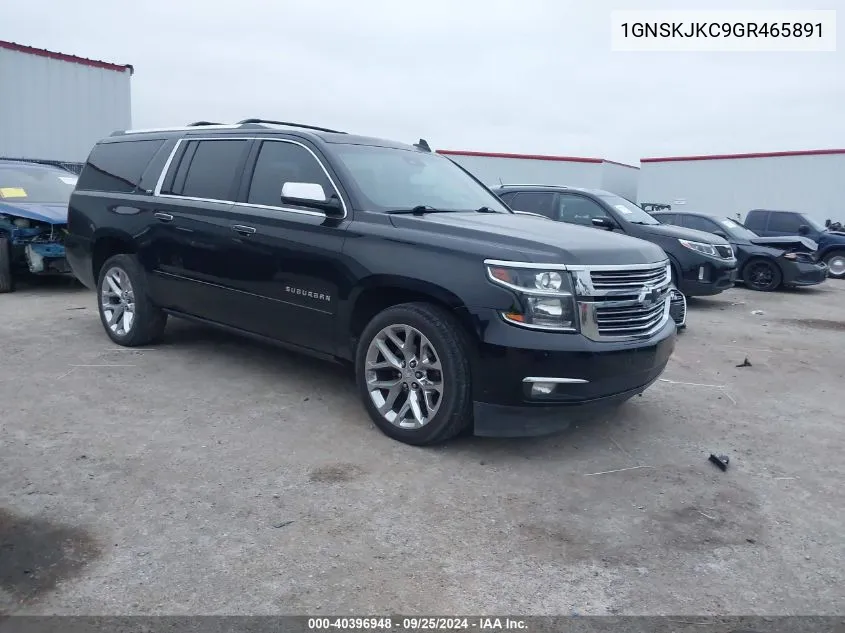 2016 Chevrolet Suburban Ltz VIN: 1GNSKJKC9GR465891 Lot: 40396948