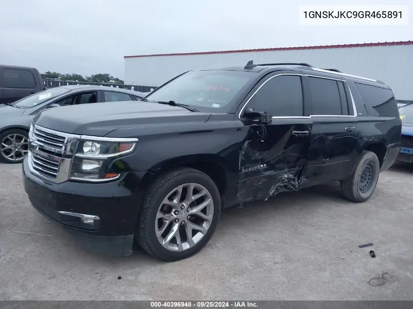 2016 Chevrolet Suburban Ltz VIN: 1GNSKJKC9GR465891 Lot: 40396948