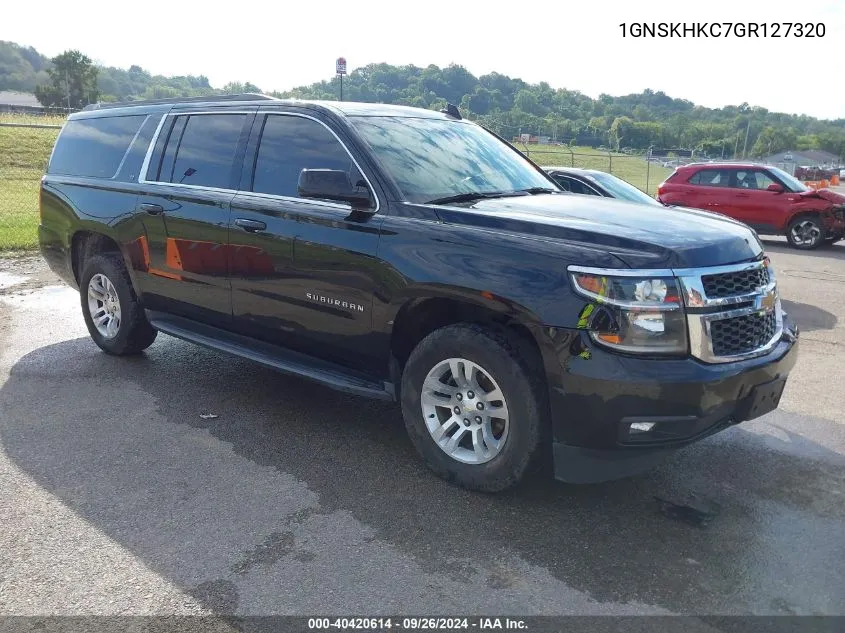 2016 Chevrolet Suburban Lt VIN: 1GNSKHKC7GR127320 Lot: 40420614