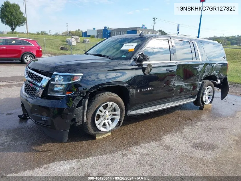 2016 Chevrolet Suburban Lt VIN: 1GNSKHKC7GR127320 Lot: 40420614