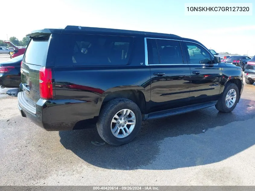 2016 Chevrolet Suburban Lt VIN: 1GNSKHKC7GR127320 Lot: 40420614