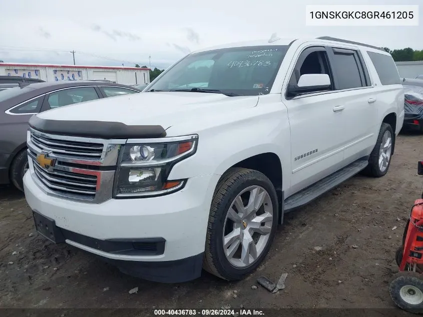 2016 Chevrolet Suburban Ls VIN: 1GNSKGKC8GR461205 Lot: 40436783