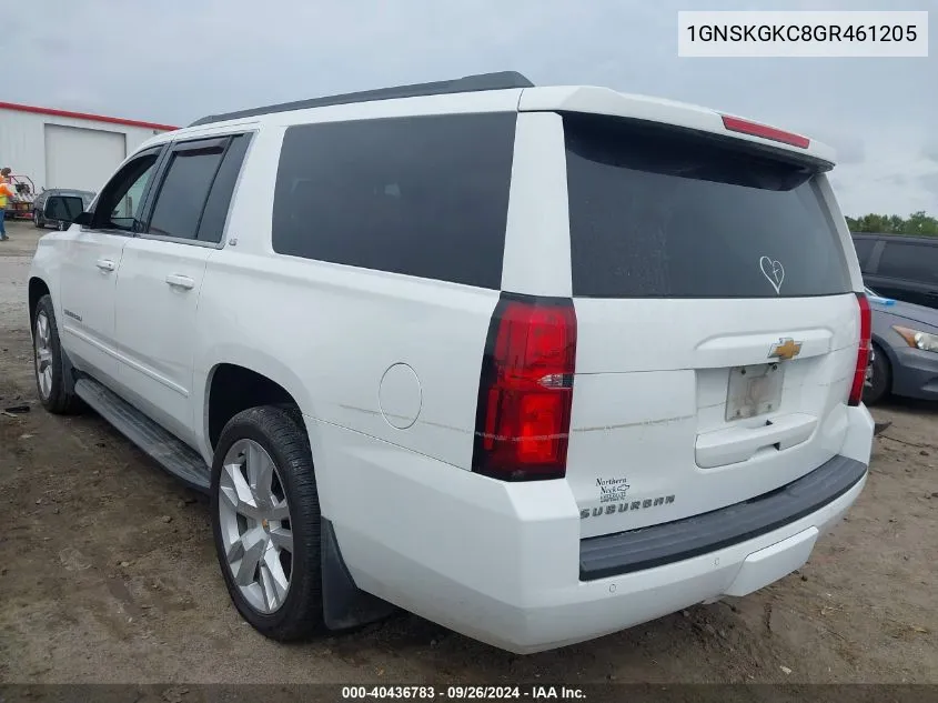 2016 Chevrolet Suburban Ls VIN: 1GNSKGKC8GR461205 Lot: 40436783