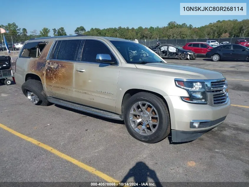 2016 Chevrolet Suburban Ltz VIN: 1GNSKJKC8GR268114 Lot: 40578865