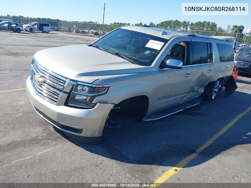 2016 Chevrolet Suburban Ltz VIN: 1GNSKJKC8GR268114 Lot: 40578865