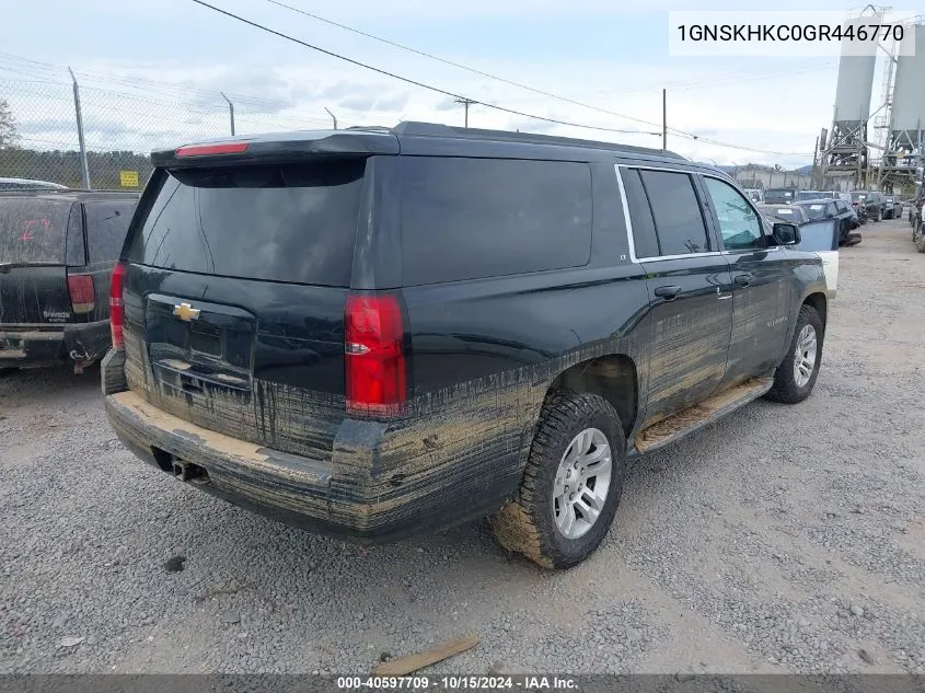 2016 Chevrolet Suburban Lt VIN: 1GNSKHKC0GR446770 Lot: 40597709