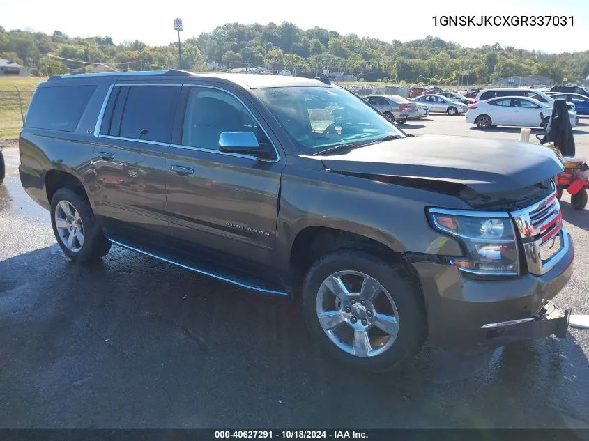 2016 Chevrolet Suburban Ltz VIN: 1GNSKJKCXGR337031 Lot: 40627291