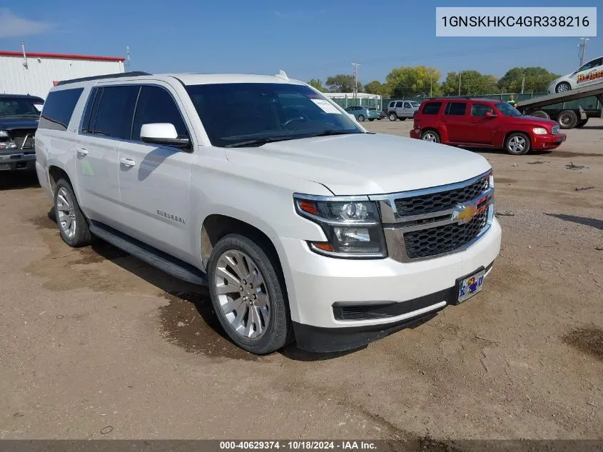 2016 Chevrolet Suburban Lt VIN: 1GNSKHKC4GR338216 Lot: 40629374