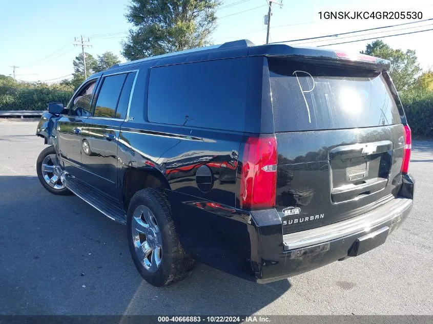 2016 Chevrolet Suburban Ltz VIN: 1GNSKJKC4GR205530 Lot: 40666883