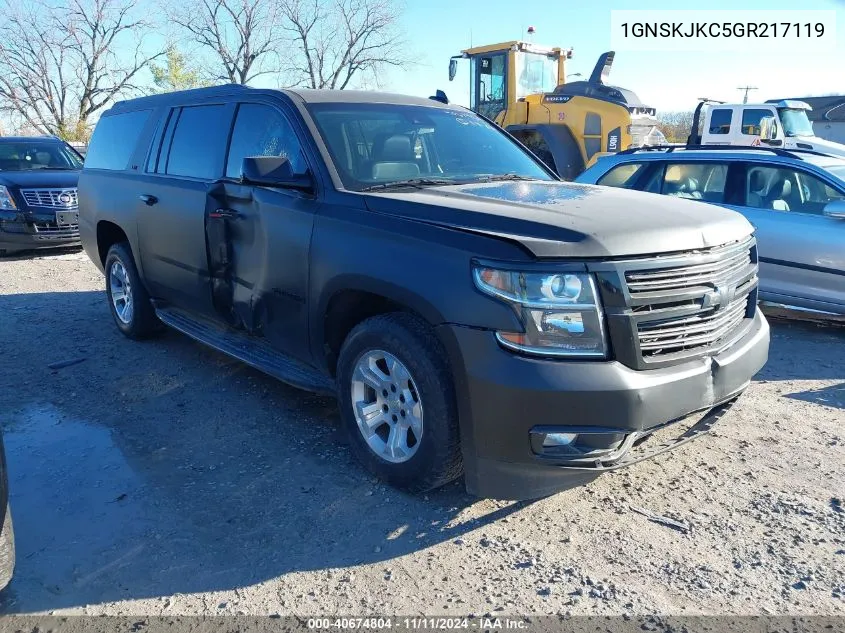 2016 Chevrolet Suburban K1500 Ltz VIN: 1GNSKJKC5GR217119 Lot: 40674804