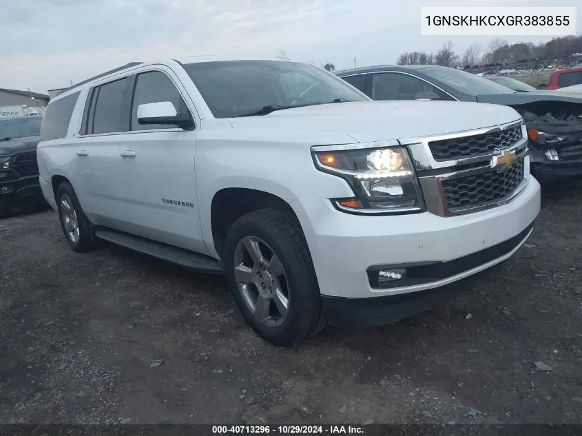 2016 Chevrolet Suburban Lt VIN: 1GNSKHKCXGR383855 Lot: 40713296