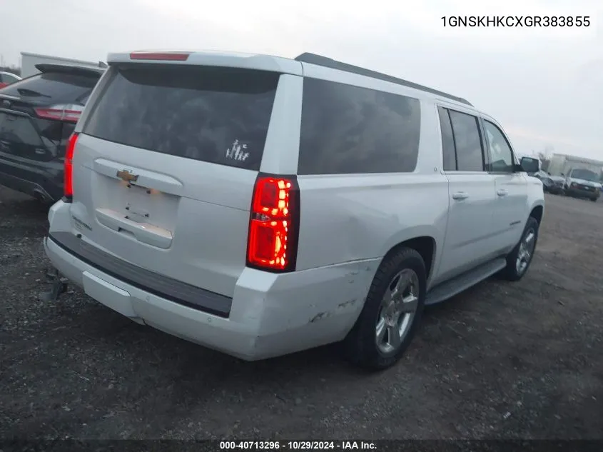 2016 Chevrolet Suburban Lt VIN: 1GNSKHKCXGR383855 Lot: 40713296