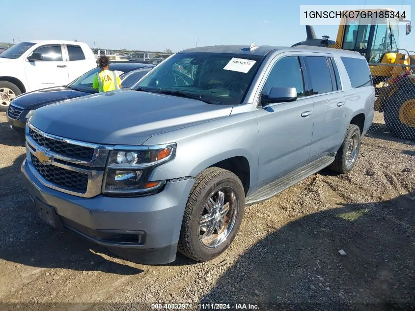 2016 Chevrolet Suburban Lt VIN: 1GNSCHKC7GR185344 Lot: 40832971