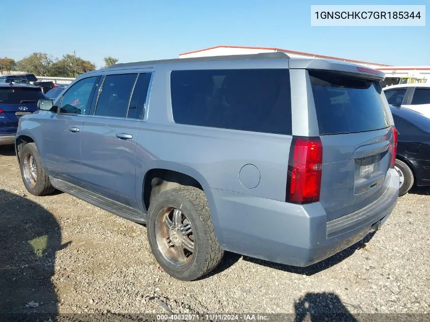 2016 Chevrolet Suburban Lt VIN: 1GNSCHKC7GR185344 Lot: 40832971