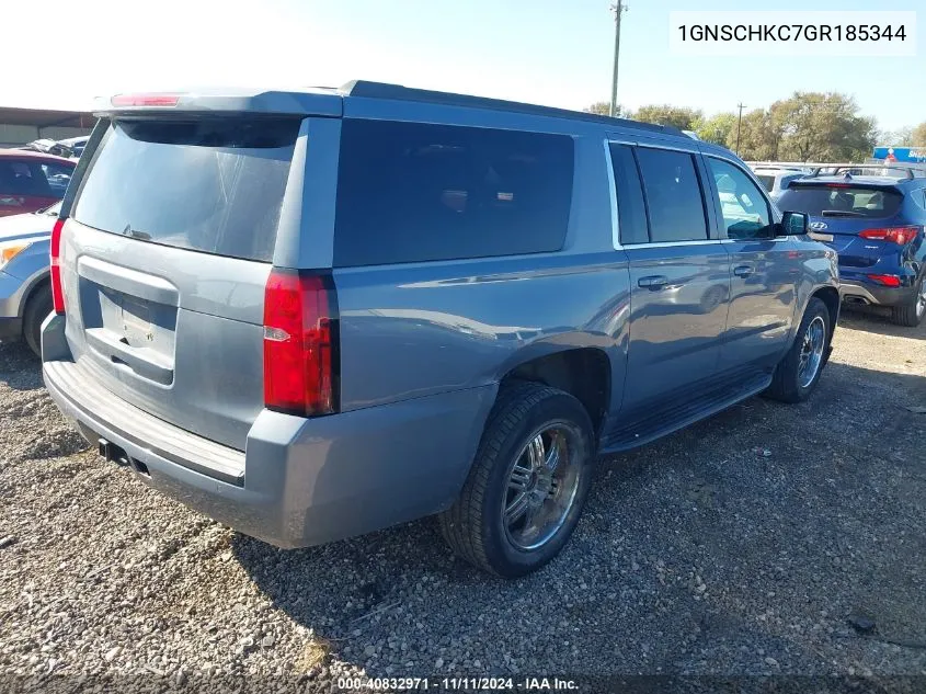 2016 Chevrolet Suburban Lt VIN: 1GNSCHKC7GR185344 Lot: 40832971