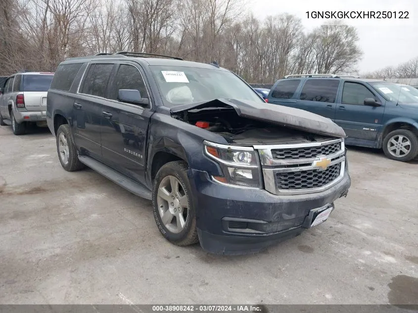 2017 Chevrolet Suburban Ls VIN: 1GNSKGKCXHR250122 Lot: 38908242