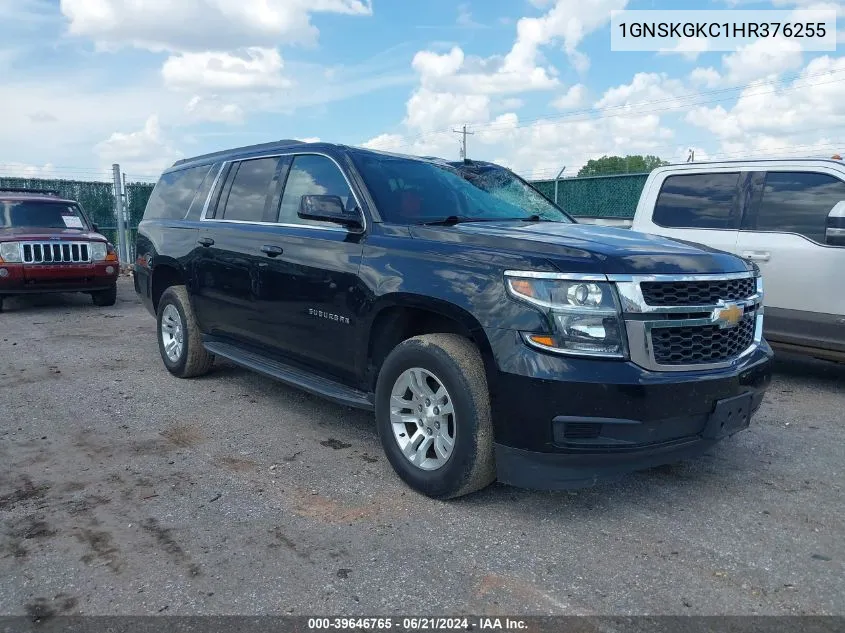 2017 Chevrolet Suburban Ls VIN: 1GNSKGKC1HR376255 Lot: 39646765