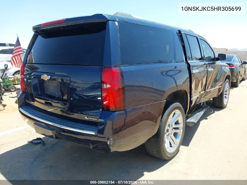 2017 Chevrolet Suburban Premier VIN: 1GNSKJKC5HR305699 Lot: 39802154