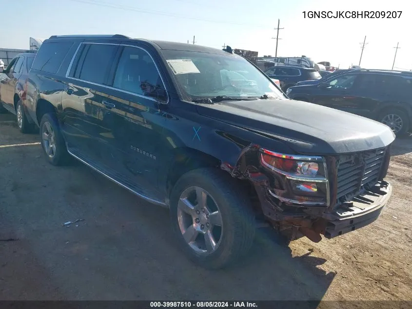 1GNSCJKC8HR209207 2017 Chevrolet Suburban Premier