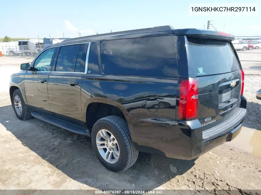 2017 Chevrolet Suburban Lt VIN: 1GNSKHKC7HR297114 Lot: 40076397