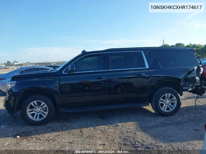 1GNSKHKCXHR174617 2017 Chevrolet Suburban Lt