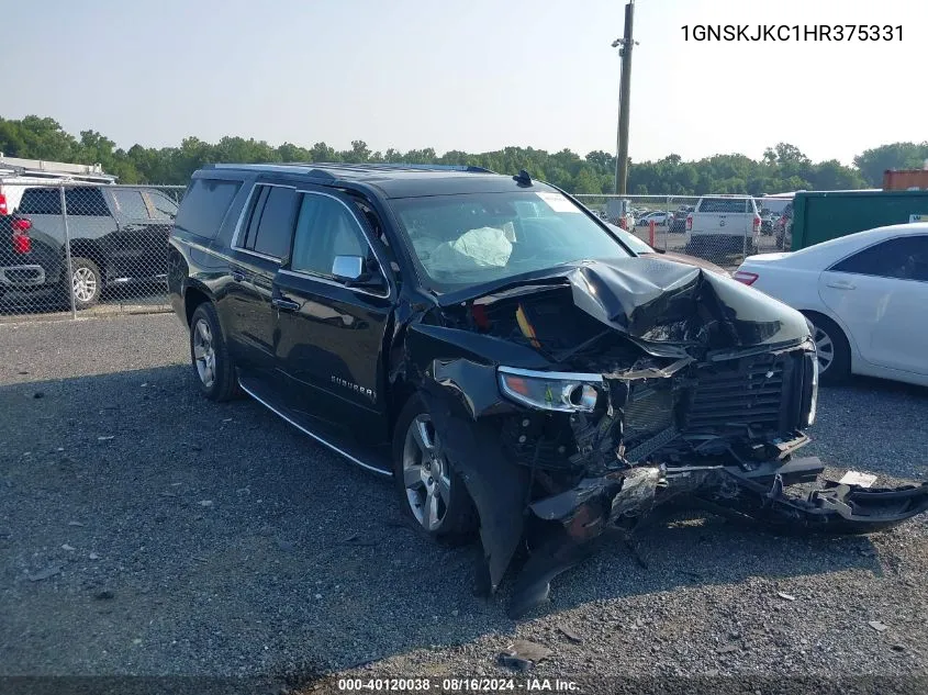 2017 Chevrolet Suburban Premier VIN: 1GNSKJKC1HR375331 Lot: 40120038