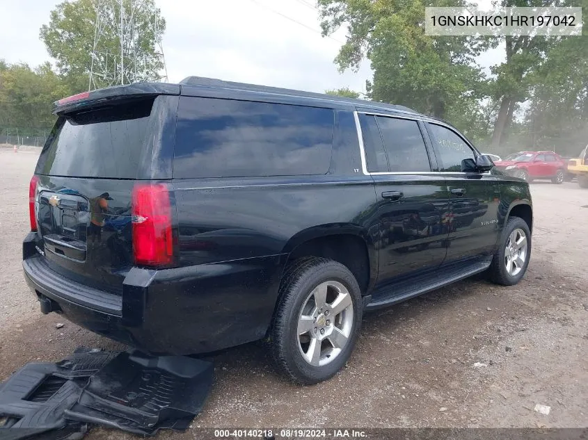 2017 Chevrolet Suburban Lt VIN: 1GNSKHKC1HR197042 Lot: 40140218