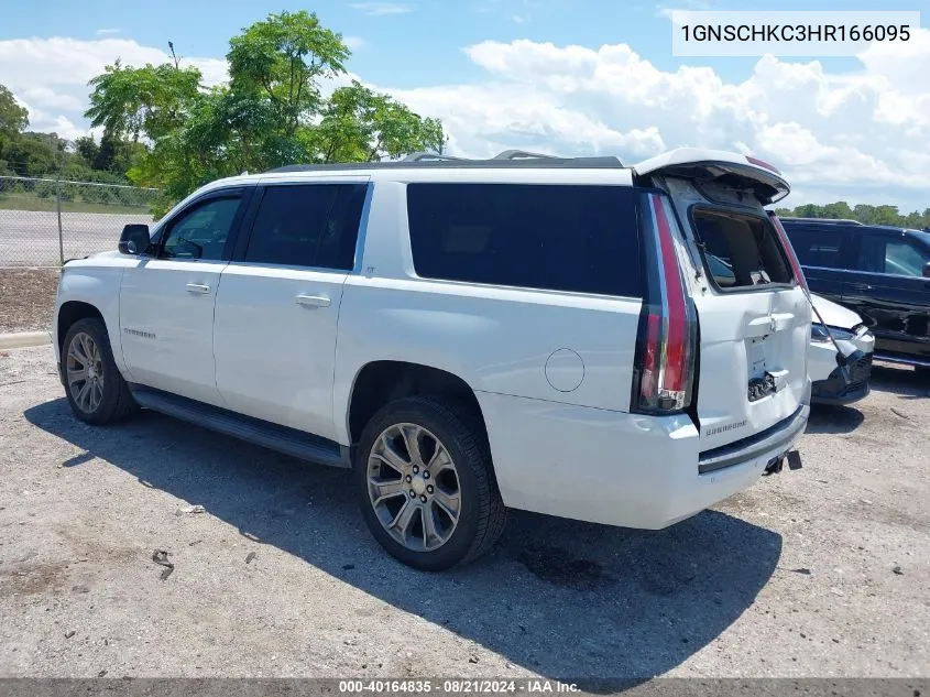 2017 Chevrolet Suburban C1500 Lt VIN: 1GNSCHKC3HR166095 Lot: 40164835