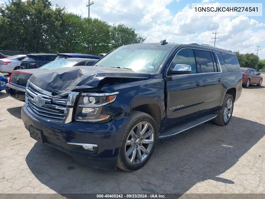 2017 Chevrolet Suburban Premier VIN: 1GNSCJKC4HR274541 Lot: 40405242