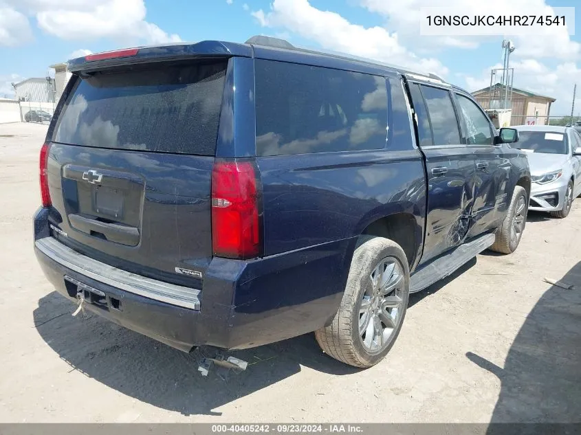 2017 Chevrolet Suburban Premier VIN: 1GNSCJKC4HR274541 Lot: 40405242