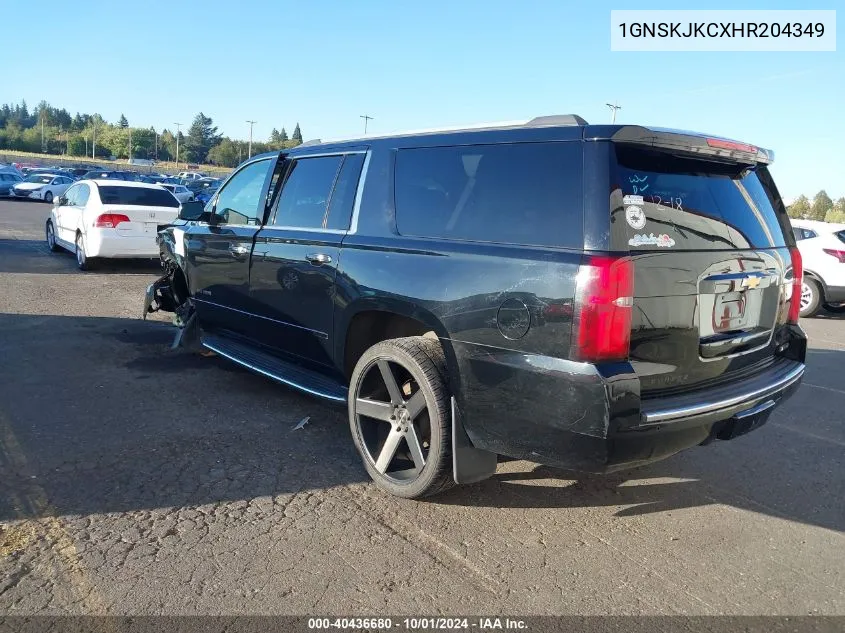 2017 Chevrolet Suburban Premier VIN: 1GNSKJKCXHR204349 Lot: 40436680