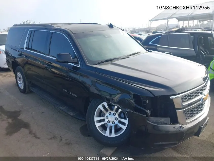 1GNSCHKCXHR112955 2017 Chevrolet Suburban Lt