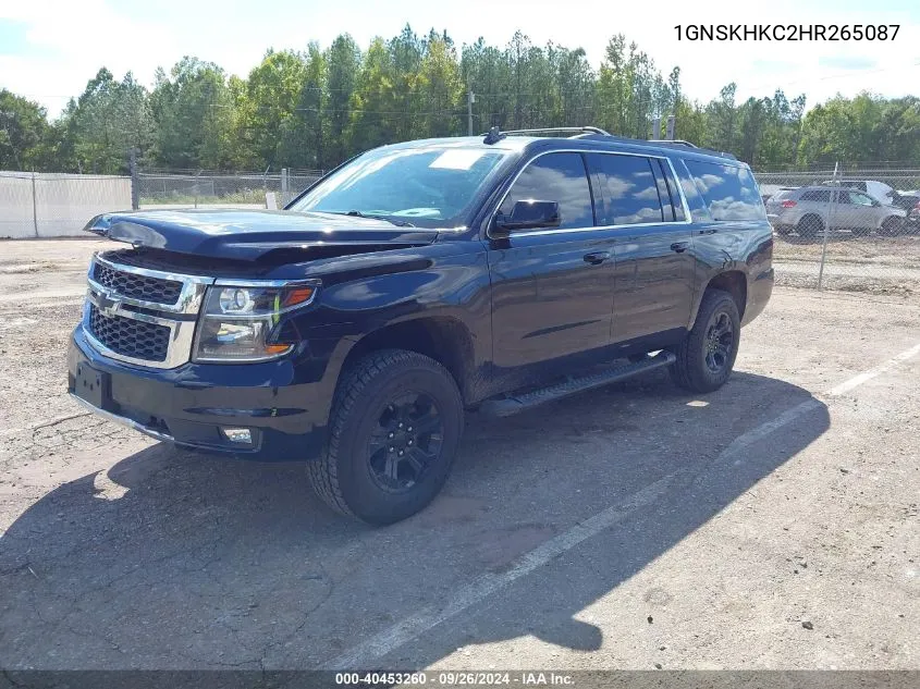 2017 Chevrolet Suburban Lt VIN: 1GNSKHKC2HR265087 Lot: 40453260