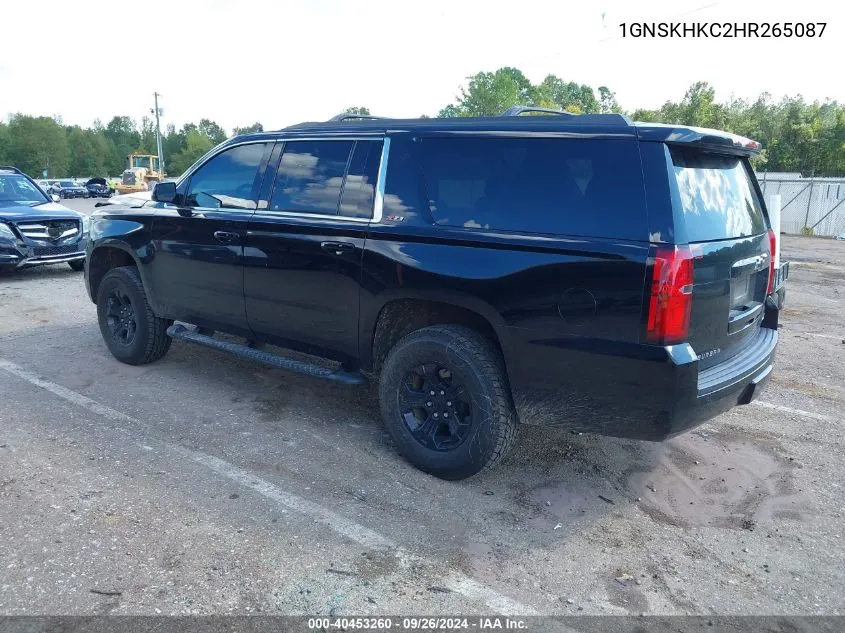 2017 Chevrolet Suburban Lt VIN: 1GNSKHKC2HR265087 Lot: 40453260