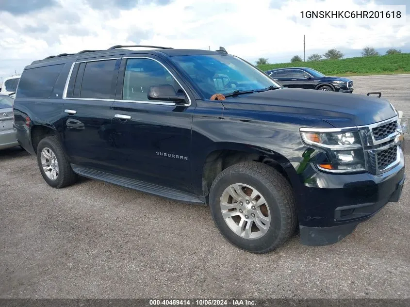 1GNSKHKC6HR201618 2017 Chevrolet Suburban K1500 Lt