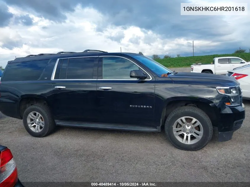 1GNSKHKC6HR201618 2017 Chevrolet Suburban K1500 Lt