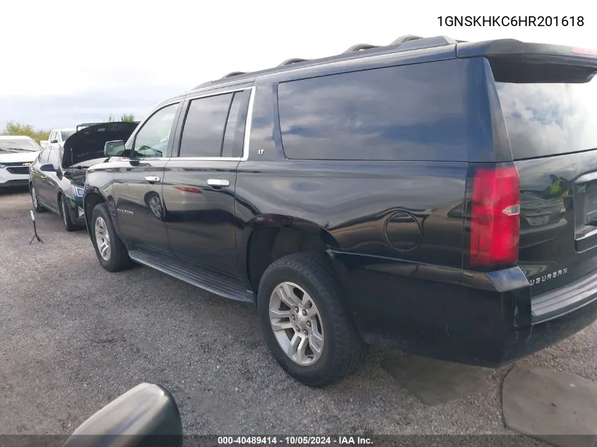 1GNSKHKC6HR201618 2017 Chevrolet Suburban K1500 Lt