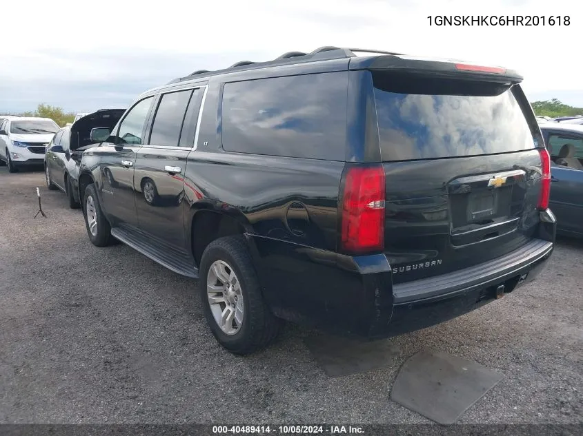 1GNSKHKC6HR201618 2017 Chevrolet Suburban K1500 Lt