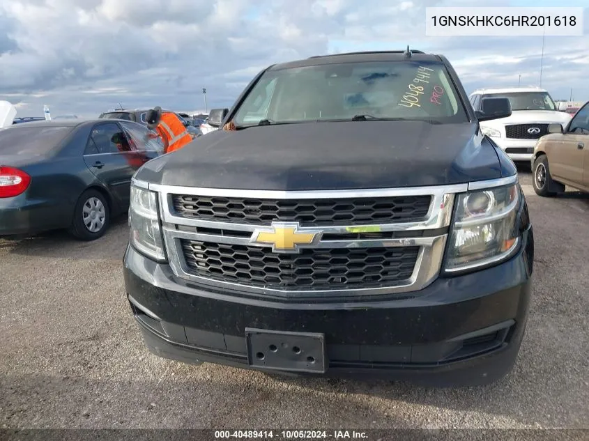 1GNSKHKC6HR201618 2017 Chevrolet Suburban K1500 Lt