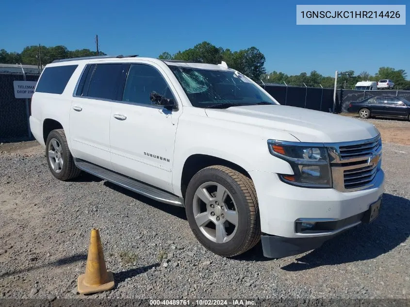 2017 Chevrolet Suburban Premier VIN: 1GNSCJKC1HR214426 Lot: 40489761