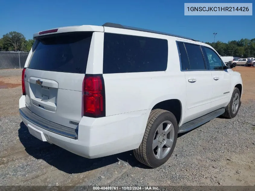 2017 Chevrolet Suburban Premier VIN: 1GNSCJKC1HR214426 Lot: 40489761